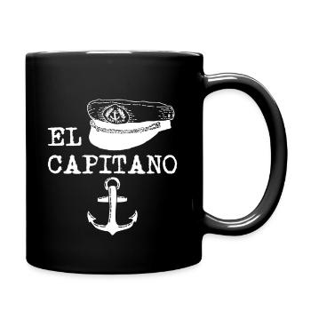 Sailing ship Motorboat Water sports Gift Captain - Full Colour Mug - black - Right