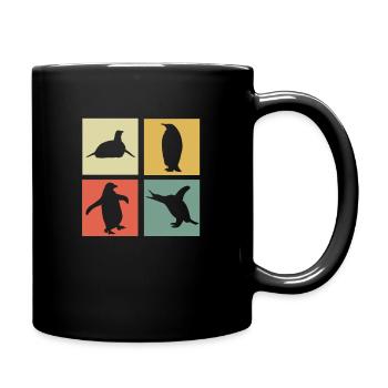 manchot - Mug uni - noir - Droite