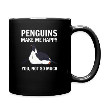 manchot - Mug uni - noir - Droite
