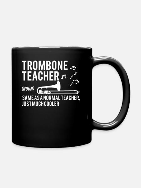 Trombone - T-shirt Trombone - Tromboniste - Enseignant - Mug uni - noir