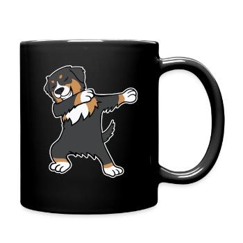 Cadeau de danse pour chien de montagne bernois - Mug uni - noir - Droite