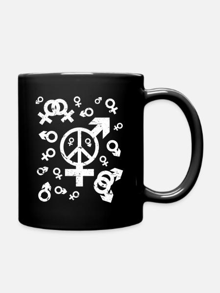 LGBT icon Cadeau de liberté pour les gays lesbiennes - Mug uni - noir