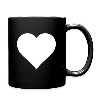 Heart - Gift - Full Colour Mug - black - Right