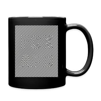 fck afd black and white - Tasse einfarbig - Schwarz - Rechts