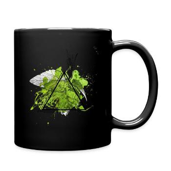 Hopfen Gerste Malz Craft Bier Hobbybrauer - Tasse einfarbig - Schwarz - Rechts