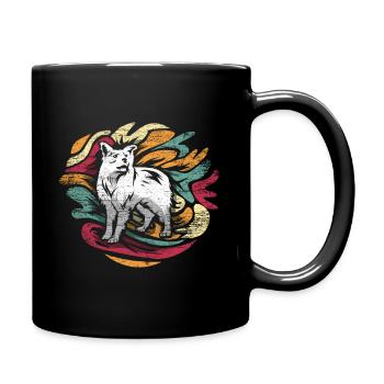 Border Collie Gift - Full Colour Mug - black - Right