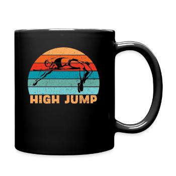 Athlétisme de saut en hauteur - Mug uni - noir - Droite