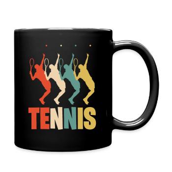 Tennis Retro Vintage Supplément Cadeau - Mug uni - noir - Droite