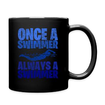 Bath Lake Ocean Swimming Gift - Full Colour Mug - black - Right
