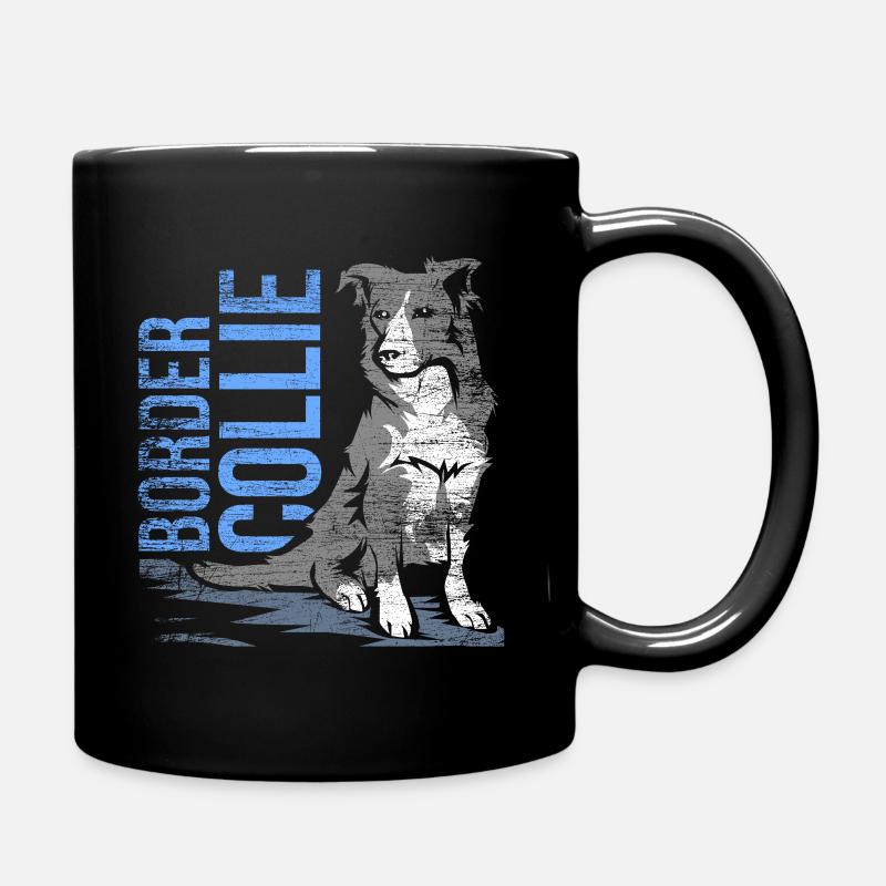 Border Collie - Tasse einfarbig - Schwarz