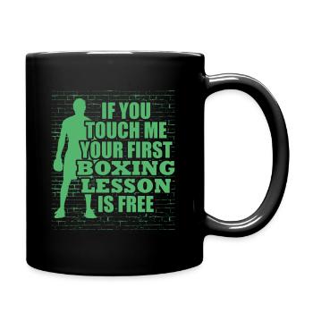 Boxer Boxing Coach Boxing Glove Boxing Boxing Match - Full Colour Mug - black - Right