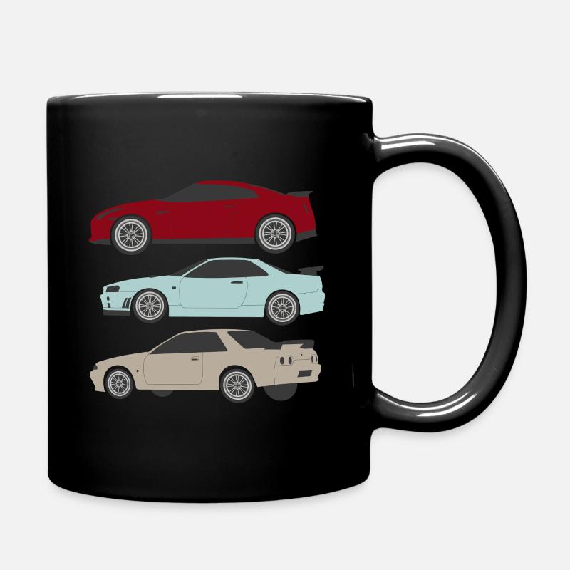 Voitures empilées - Mug uni - noir