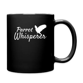 Papagei - Tasse einfarbig - Schwarz - Rechts