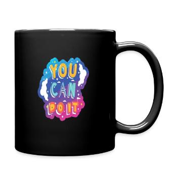 Tu peux le faire Motivation - Mug uni - noir - Droite