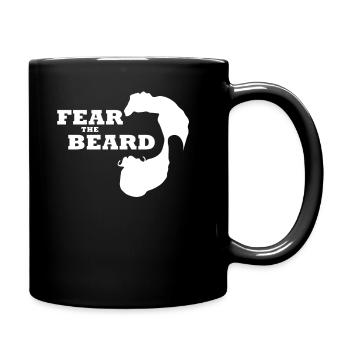 Peur de la barbe - Mug uni - noir - Droite