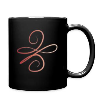 Unconditional Love Bedingungslose Liebe Shirt - Tasse einfarbig - Schwarz - Rechts