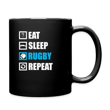 Rugby - Tasse einfarbig - Schwarz - Rechts