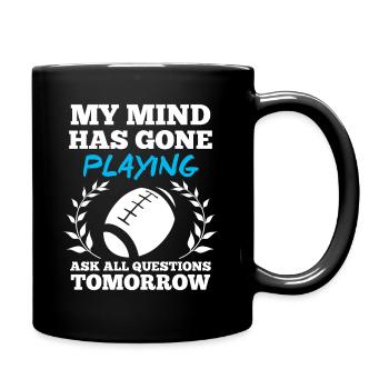 Rugby - Tasse einfarbig - Schwarz - Rechts