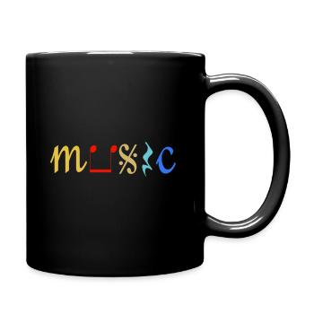 Music - Full Colour Mug - black - Right