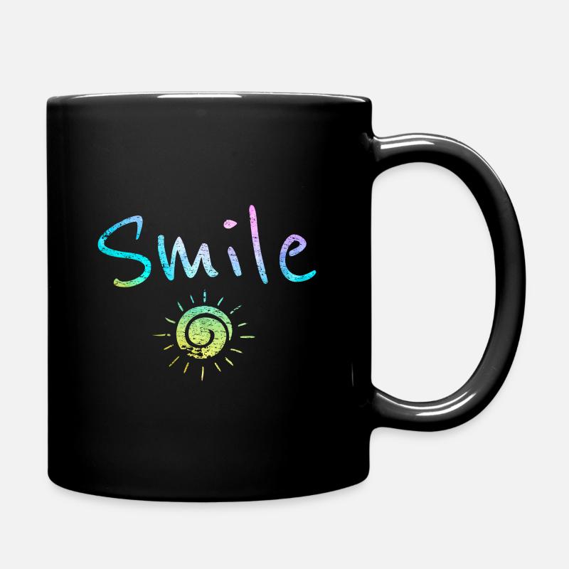 Festival Sonne Lachen Spaß Sommer tanzen Geschenk - Tasse einfarbig - Schwarz