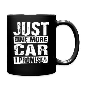 Autoliebe Benzin Karre Mann Zylinder Kolben Auto - Tasse einfarbig - Schwarz - Rechts