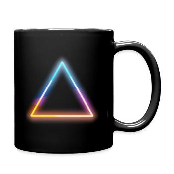 Néon lumineux moderne trois coin - Mug uni - noir - Droite