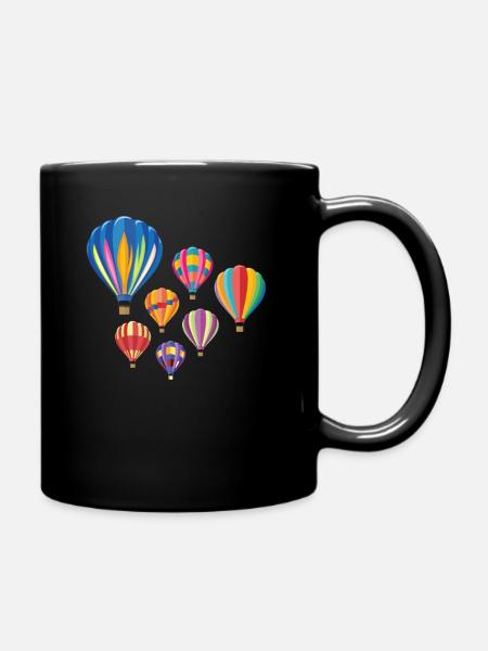 Montgolfière aviation ciel ciel loisirs - Mug uni - noir