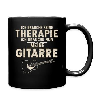 Akustik Gitarre Gitarrist - Tasse einfarbig - Schwarz - Rechts
