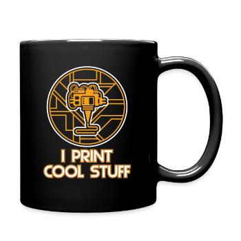 3D Druck Geschenk Lustiger Spruch 3D Print - Tasse einfarbig - Schwarz - Rechts