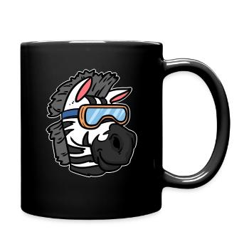 zebra - Full Colour Mug - black - Right
