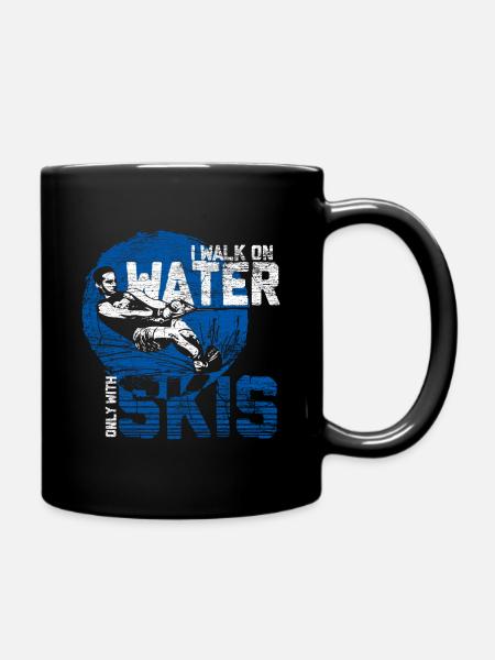 Wasserski - Tasse einfarbig - Schwarz
