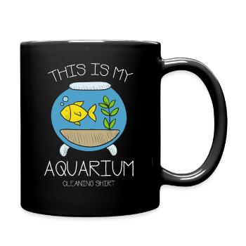 Cadeau de nettoyage d'aquarium d'aquarium - Mug uni - noir - Droite