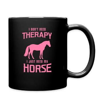 Horse Riding Horse Riding Horse Riding - Full Colour Mug - black - Right