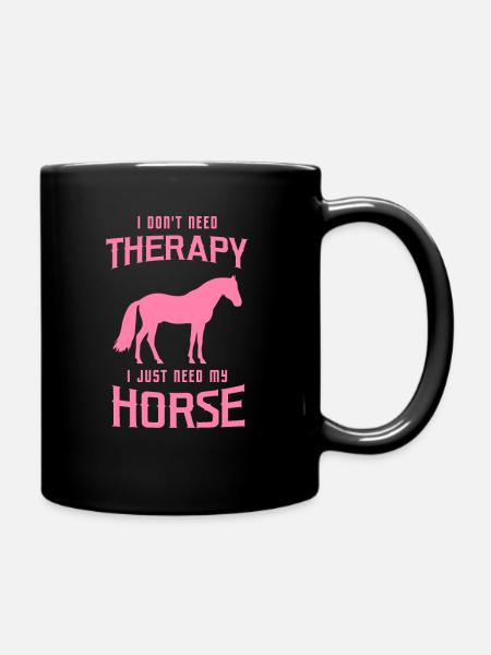 Horse Riding Horse Riding Horse Riding - Full Colour Mug - black