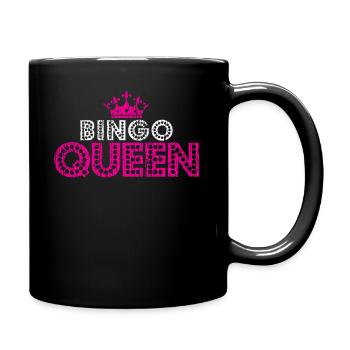 Bingo Bingo Queen Pink Crown Bingo Player - Full Colour Mug - black - Right