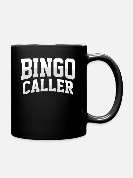 Bingo Casino Bingo Caller Bingo Game Lovers - Full Colour Mug - black