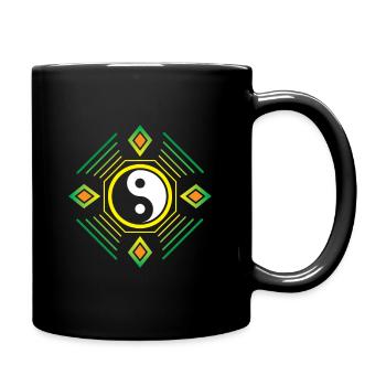 Yin yang - Full Colour Mug - black - Right