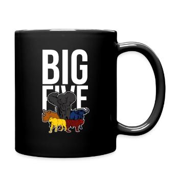 big five, safari, holiday, animals, africa - Full Colour Mug - black - Right