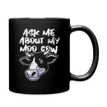 Cow pet - Full Colour Mug - black - Right