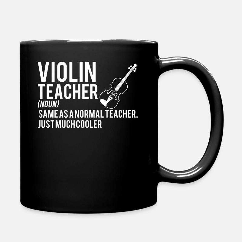 Violin 18Violine - Geige - Geiger - Lehrer - Tasse einfarbig - Schwarz