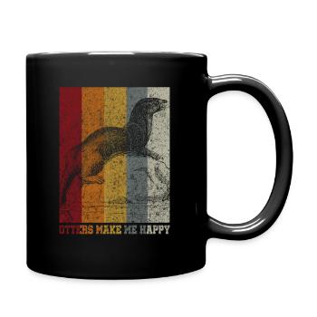 Loutre rongeur d’eau cadeau - Mug uni - noir - Droite