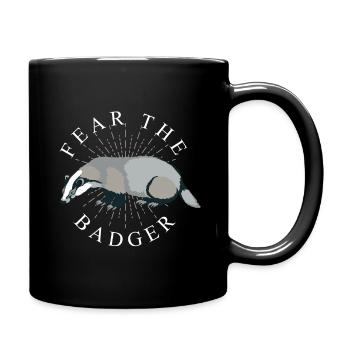 Badger hunter - Full Colour Mug - black - Right
