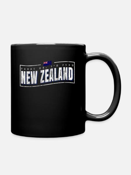 New Zealand - Full Colour Mug - black