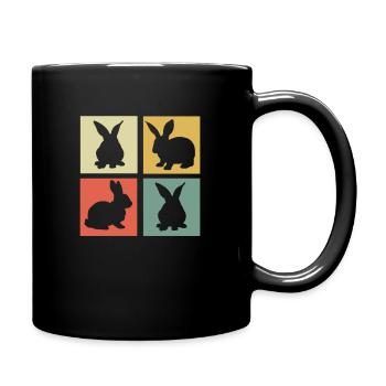 Hare - Full Colour Mug - black - Right