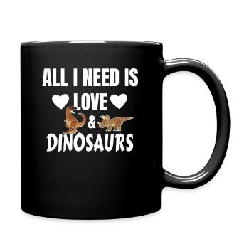 dinosaur - Full Colour Mug - black - Right