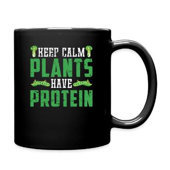 Régime équilibré végétarien - Mug uni - noir - Droite