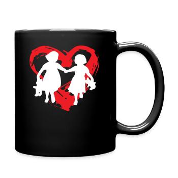 Soeur coeur - Mug uni - noir - Droite