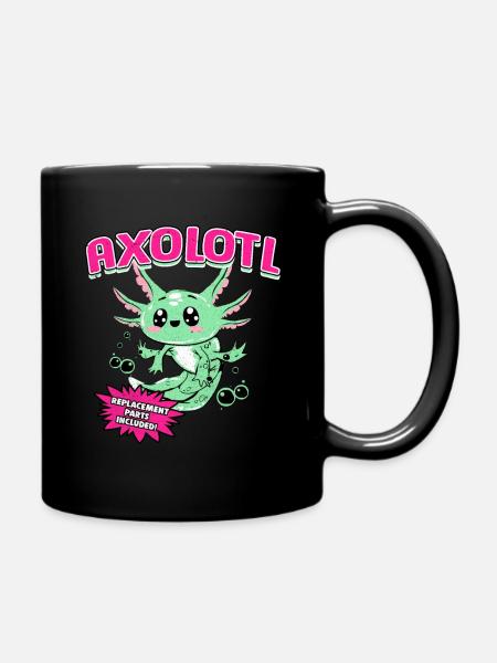 axolotl - Full Colour Mug - black