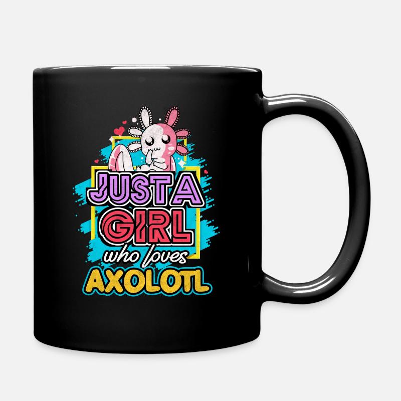 Axolotl - Tasse einfarbig - Schwarz