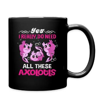 Axolotl - Mug uni - noir - Droite